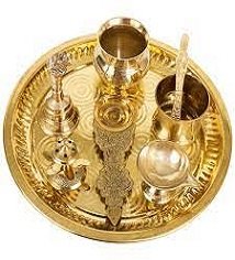 Brass Puja Thali Set